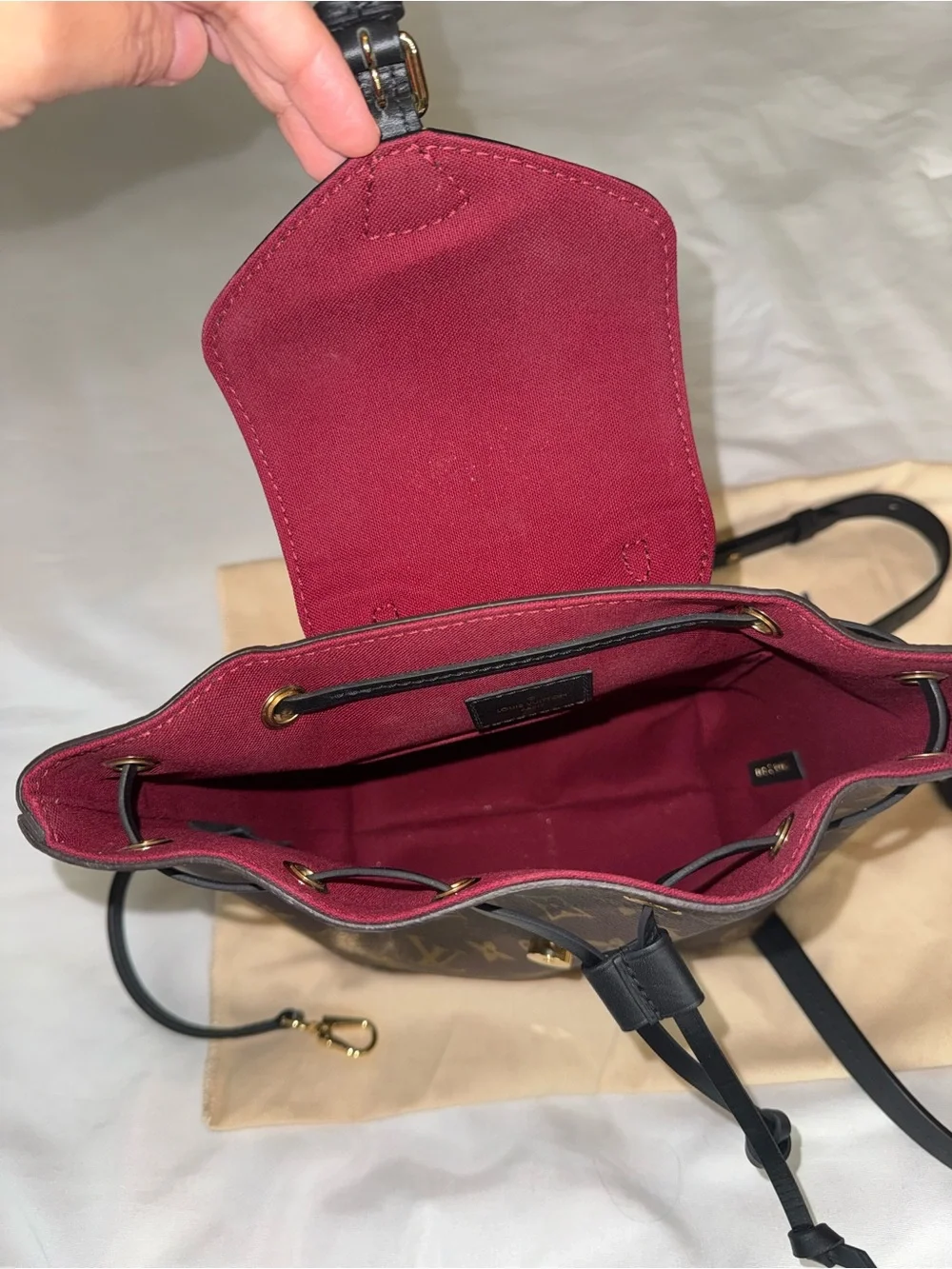 LOUIS VUITTON Monogram Montsouris BB Backpack